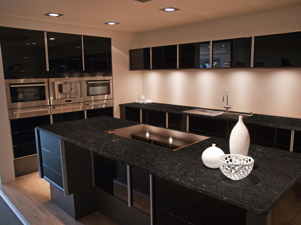 Steel Gray Granite can be a surprisingly affordable option for lean a kitchen remodel budget.